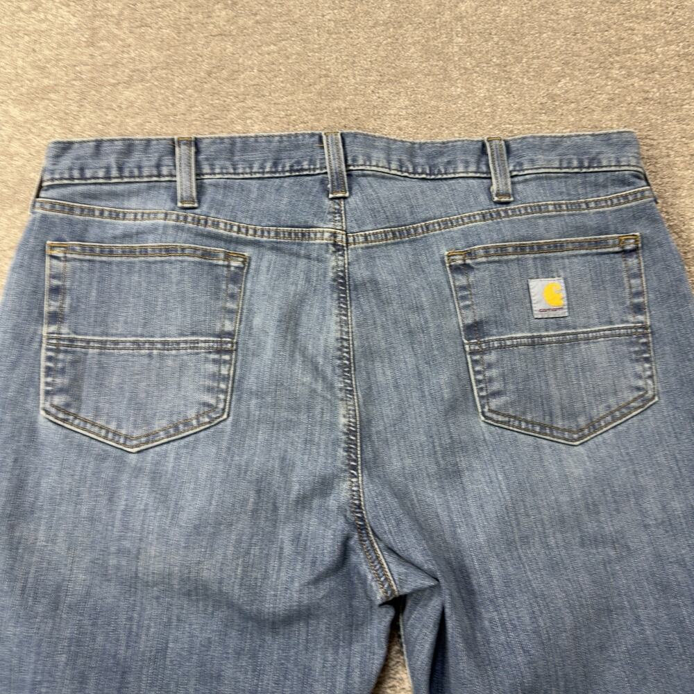 NWOT Carhartt Rugged Flex Relaxed Fit Medium Wash Stretch Denim Jeans Mens 40x32 - Picture 10 of 10